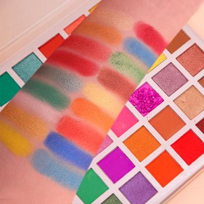 China High Waterproof Vegan Dye Private Label Makeup Colorful Eyeshadow Palette for sale