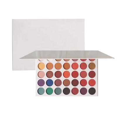 China Waterproof Private Label No Logo Vegan White Makeup Eyeshadow Palettes for sale