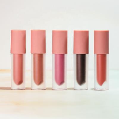 China Vegan Nude Matte Liquid Lipstick Private Label Waterproof Dye Color for sale