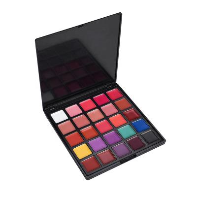 China Waterproof Make Your Own Private Label Professional Makeup Logo Lip Cream Palette for sale