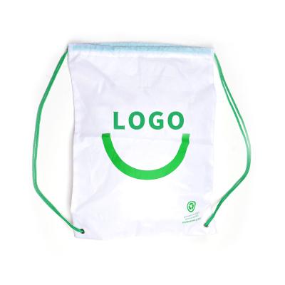 China Factory Wholesale NATIONAL RPET Eco-friendly Drawstring Bag String Bag Custom LOGO for sale