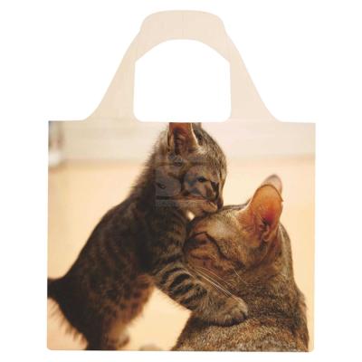 China Eco-Friendly Design Fashion Tote Shopping Bag Polyester Beach Foldable Bags Standard Size Grocery Handbag With Custom Logo for sale