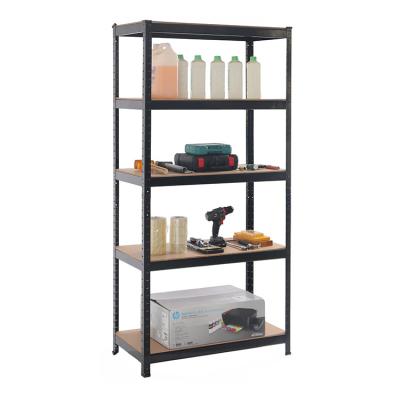 China Corrosion Protection Wholesale Boltless Rack Storage Duty Steel Shelving 175 Kg Metal Desk Rack Galvanized Shelf for sale