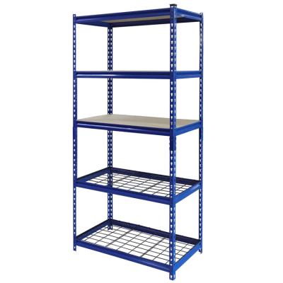 China Corrosion Protection Adjustable Shelves Supermarket Storage Stretching Boltless Movable Heavy Duty Metal Racks Steel Store Garage Wire Storage Shelving for sale