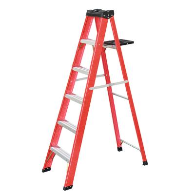 China Folding Ladders CSA Certification Low Voltage Insulation FRP Ladder Fiberglass Aluminum Single Sided Step Ladders For Sale for sale