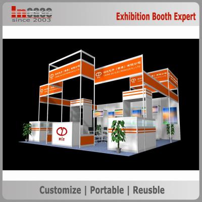 China Incase Outstanding Trade Show Booth , Truss Trade Show Diplays With Glass counters for sale