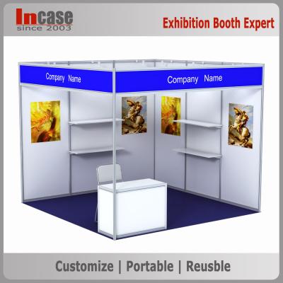 China 3m * 3m Standard Shell Scheme Modular Booth Systems Exhibit Booth Display for sale