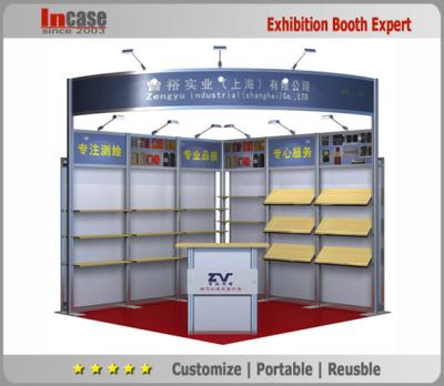 China A cabine modular personalizada da mostra do ofício indica Resuable de alumínio à venda