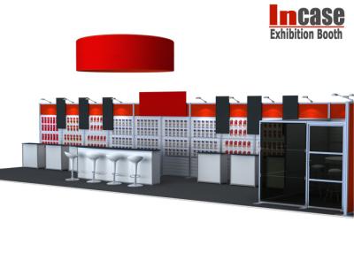 China 3m x 12 m Customized Trade Show Display Stand with Meeting Room for sale