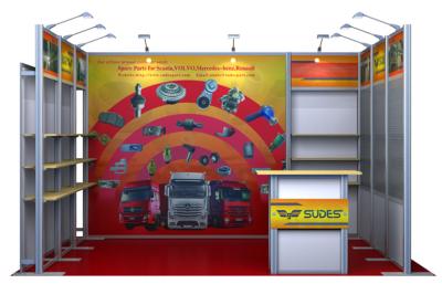 China Custom Fabric Portable Trade Show Booth , 10 x 20 Trade Show Display Stands for sale