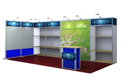 China Silver Portable Simple Affordable Aluminum Booth , 10 x 20 Trade Show Displays for sale