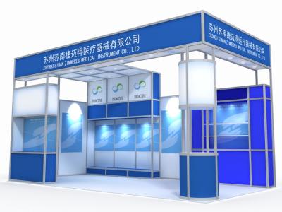 China Exposições modulares da feira profissional do fardo 10*20, fardo padrão da cabine de exibição da ilha à venda