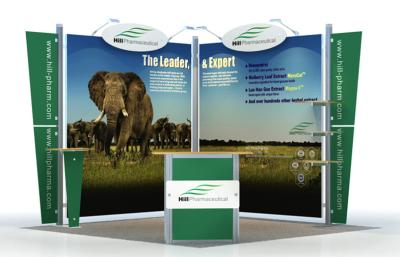 China Modular Exhibition Stand Custom Exhibit Booth , 10x10 Trade Show Displays for sale