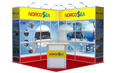 China 3x3 Fabric Trade Show Exhibition Graphic Booth Display , Easy To Set Up for sale