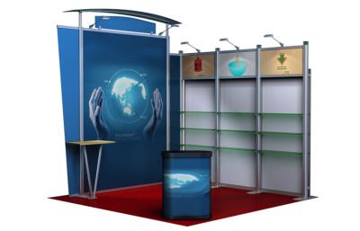 China Custom Aluminum Portable Tradeshow Booths For Apparels , Textiles for sale