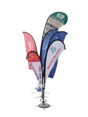 China Outdoor Flying Banners With Screw Base , Advertising Beach Flags for sale