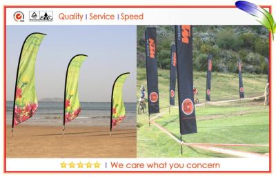 China Indoor And Outdoor Advertising Customized Beach Flags Flying Banners for sale