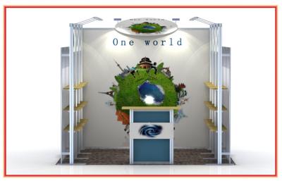 China Lightweight Craft Show Booth Displays , Customized Portable Modular Exhibition Booth for sale