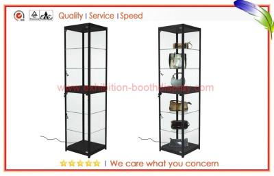 China Portable glass fronted display cabinets for sale