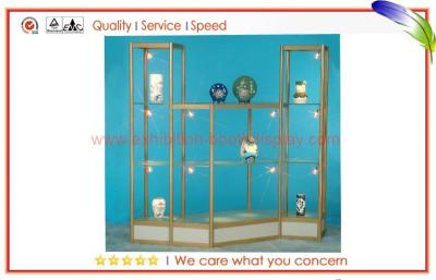 China Customized lockable glass display cabinets Gorgeous Museum Display Case for sale