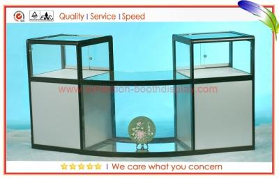 China Polygon Aluminium Glass Display Cabinets / glass fronted display cabinets for sale