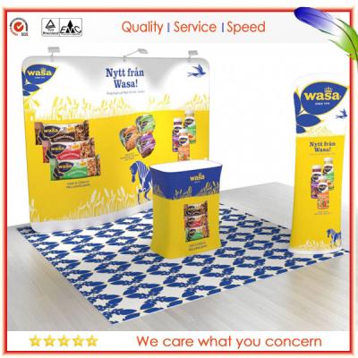 China Magnetic Exhibition Pop Up Stands / Display , Portable Graphic Backdrop Straight for sale