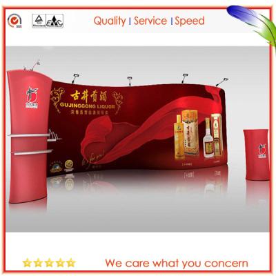 China Dye - Sublimation Aluminum Frame Pop Up Exhibition Stands 3 x 6 x 2.4m for sale