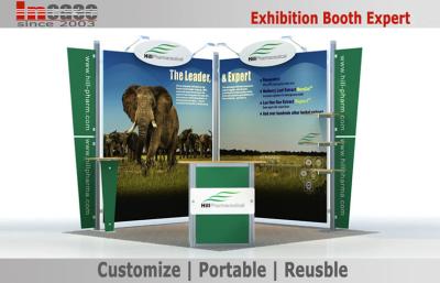 China Frame Strong 10X10 Booth Display Lightweight Trade Show Booth Stand for sale