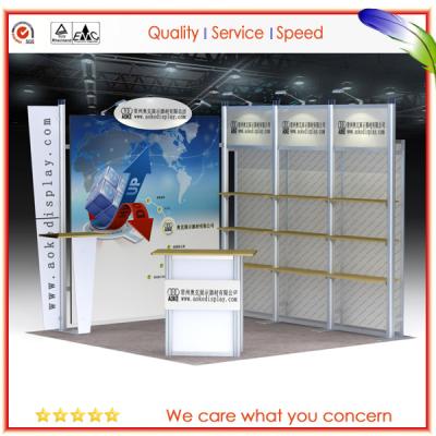 China Modular Exhibition Stand Aluminum Booth Light weight Easy Set Up for sale