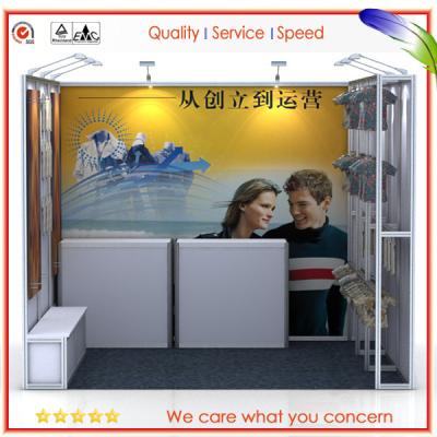 China Modular Aluminum Booth Portable Fair Display Stand with Aluminum frame for sale