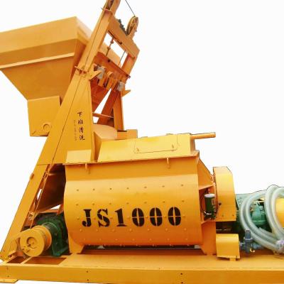 China Construction Industry Portable Twin Shaft Binding Stationary Type Electric Vertical Shaft Concrete Mixer Planetary Machine for sale