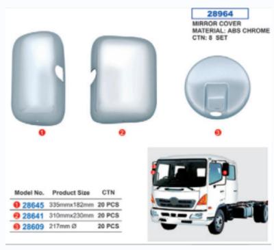 China Best Quality Car Parts Side Mirror Truck Selling Body Parts Chromed Mirror Covers For HINO 500 FG.GH 02 SERIES Other for sale