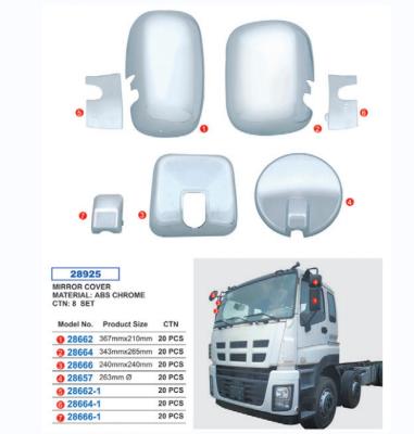 China Truck Parts Mirror Truck Side Body Parts Chromed Mirror Covers For ISUZU GIGA SERIES Cromada Para espejo de Cubierta 12-16 Other for sale