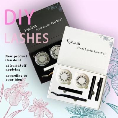 China Full Volume DIY Segment Lash False Eyelashes and DIY Eyelash Extensions Private Label Eyelash Tools DIY Kit for sale