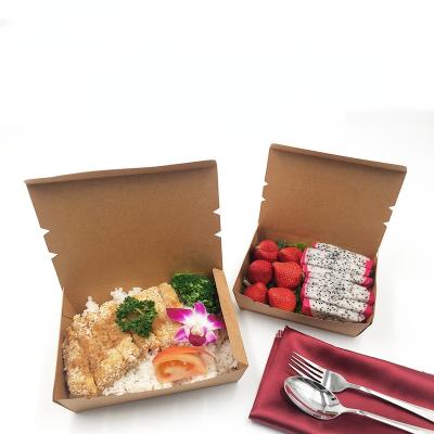 China High Quality Disposable Hot Sale Takeaway Food Salad Packing Box Wrapping Paper Takeout Box for sale