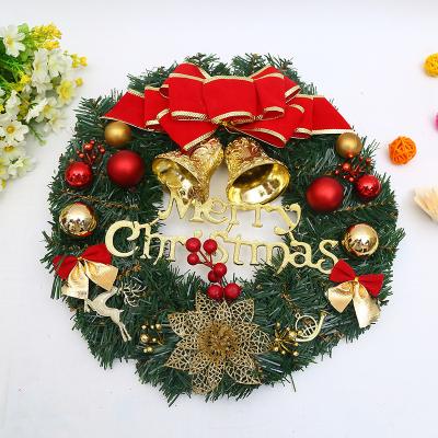 China Christmas wreath window tengtiao hanging venue arrangement fresh decorations door Christmas arrangement dots exchange props props wholesale for sale