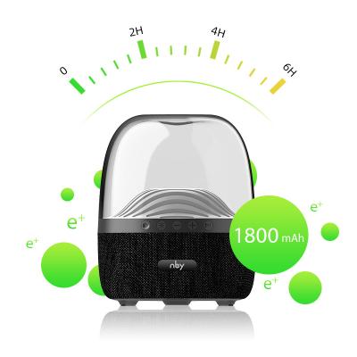 China Portable nby wireless 6680 loudspeakers 3 LED stereo sound loud volume 