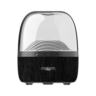 China NBY brand wireless 6680 portable bluetooth speaker three color led auto changing TWS stereo pairing night light led wireless speaker for sale