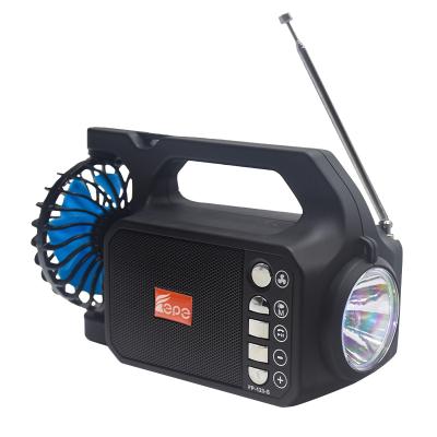 China Mini outdoor fm radio mini LED flashing light portable solar speaker wireless speaker for sale