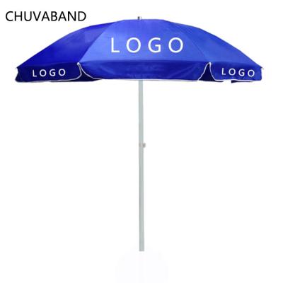 China Custom Printing Chinese CHUVABAND 2.8M Factory Supply Outdoor Sun Logo Advertising Windproof Beach Umbrella Umbrella for sale