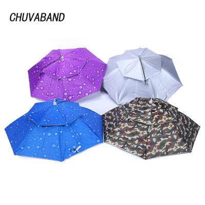 China Morden CHUVABAND Sunny Rainy Umbrella Hat Luxury Running Outdoor Imperial Rain Anti-UV Gear For Beach Hiking Fishing Recycling YS210031 for sale