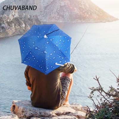 China Morden 7k Luxury Wholesale Promotional Foldable Hands CHUVABAND 16 Free Head Hat Umbrella For Outdoor Activities Custom Logo Print for sale