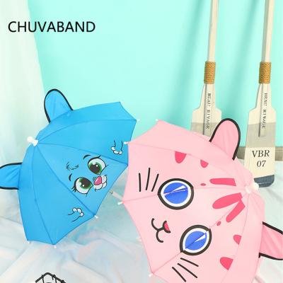 China 3D Cartoon CHUVABAND 12 Inch 10k Long Luxury Children's Handle Security Umbrella Diy Creative Characters Morden Long for sale