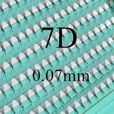 China Full rovings bonded fans of low heat sharp pointed rod wholesale 8D 7D 10D 0.05 volume of 0.07 slim bottom lashes fans volume of Promade for sale