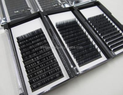 China High Quality Synthetic Flat Lash Ellipse Flat Eyelash Extensions Lash in 0.15, 0.20thickness, 8-16mm, J Since C D LC for sale