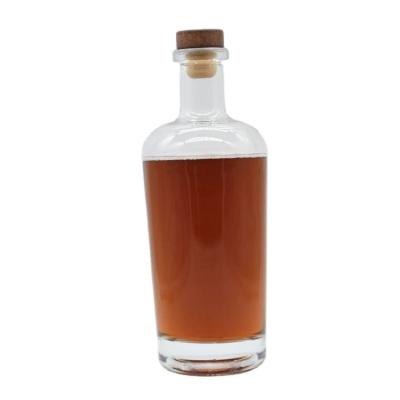 China Wooden Cork 200ml 250ml 375ml 500ml Beverage Private Label Beverage 750ml Wine Bottle Liquor Glass Bottle For Distillery for sale