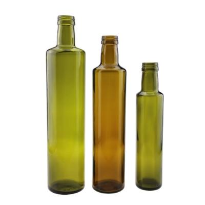 China Empty Green Glass Cooking Oil Edible Oil Bottle 250ml 500ml 750ml 1000ml Marasca Olive Oil Bottles With Lid for sale