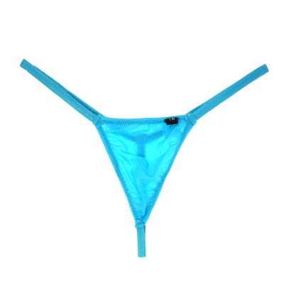 China Men's Nylon Breathable Underwear Translucent Bikini Briefs Thongs Fashionable Gay Underwear G String Jockstrap for sale