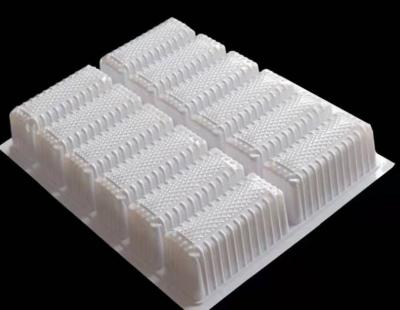 China Biodegradable Disposable Plastic Dumpling Tray Takeaway Food Dish PLA Dumpling Container Tray for sale