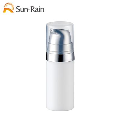 China BEAUTY PACKAGING 5ml BEAUTY Supply Packaging White Cheap Plastic Airless Cosmetic Bottle Airless Pump Bottle for sale